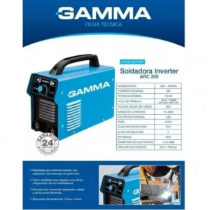 SOLDADORA GAMMA INVERTER 200 AMP